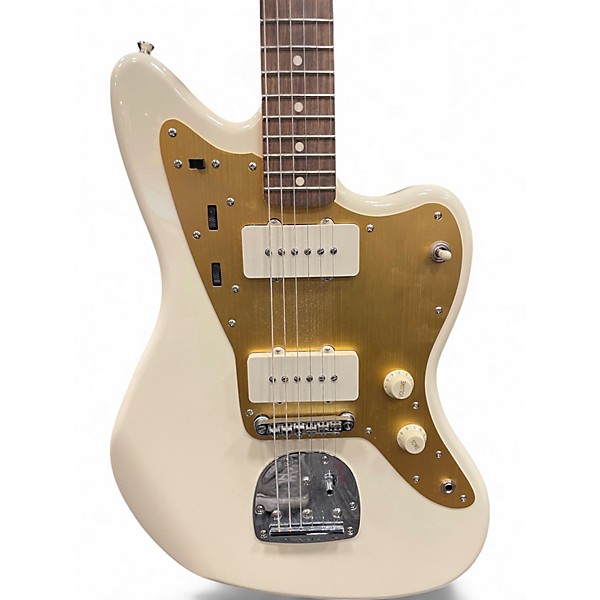 Used Squier J Mascis Jazzmaster Olympic White Solid Body Electric Guitar