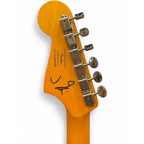 Used Squier J Mascis Jazzmaster Olympic White Solid Body Electric Guitar