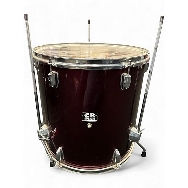 Used CB Percussion 5 Piece SP SERIES Burgundy Drum Kit
