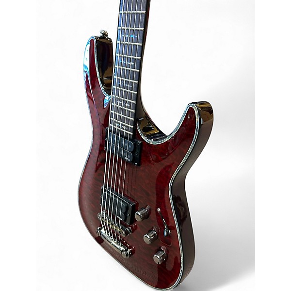 Used Schecter Guitar Research HELLRAISER C-VI CRIMSON RED Baritone Guitars