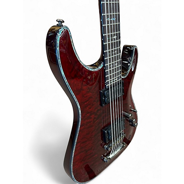 Used Schecter Guitar Research HELLRAISER C-VI CRIMSON RED Baritone Guitars