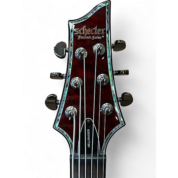 Used Schecter Guitar Research HELLRAISER C-VI CRIMSON RED Baritone Guitars
