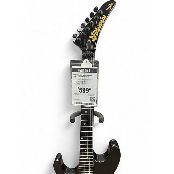 Used Kramer Nightswan Jet Black Electric Guitar
