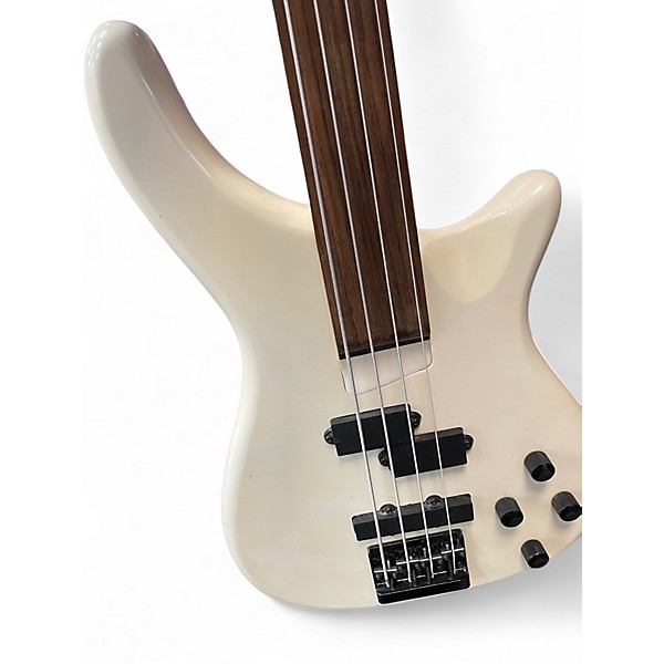 Used Rogue LX200BF Series III Cream Electric Bass Guitar