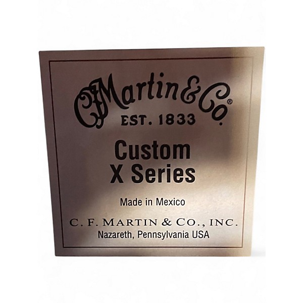 Used Martin custom x series Natural Acoustic Guitar
