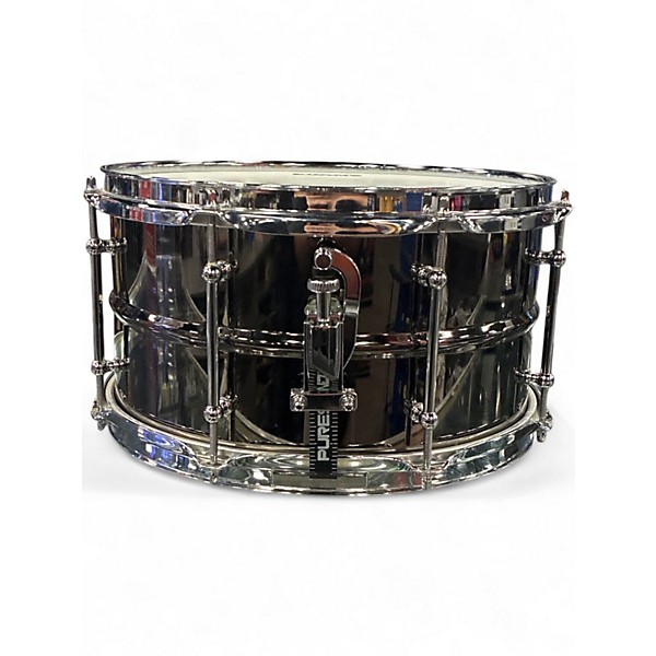 Used Ludwig 13X7 Black Magic Snare Black Chrome Drum