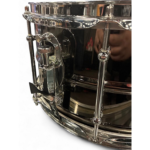 Used Ludwig 13X7 Black Magic Snare Black Chrome Drum