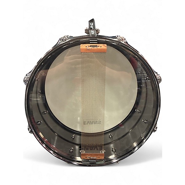 Used Ludwig 13X7 Black Magic Snare Black Chrome Drum