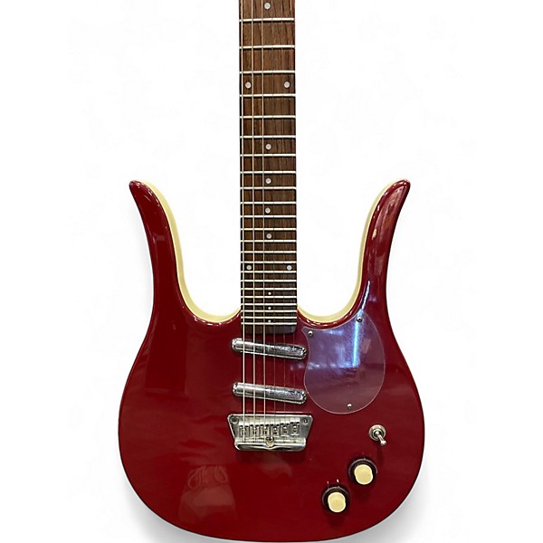 Used Dan Electro LONGHORN  RED Solid Body Electric Guitar