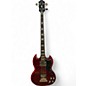 Used Epiphone SG Cherry Electric Bass Guitar thumbnail