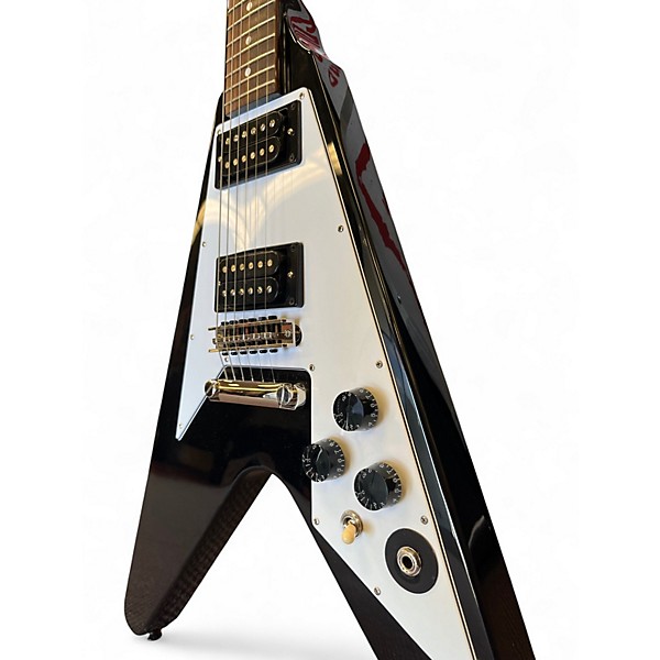 Used Epiphone  Kirk Hammett 1979 Flying V Black Solid Body Electric Guitar