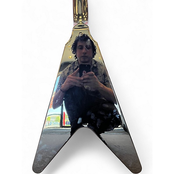 Used Epiphone  Kirk Hammett 1979 Flying V Black Solid Body Electric Guitar