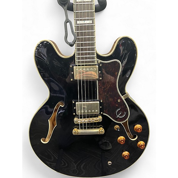 Used Epiphone Sheraton II Black Hollow Body Electric Guitar