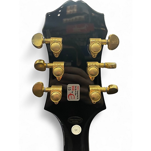 Used Epiphone Sheraton II Black Hollow Body Electric Guitar