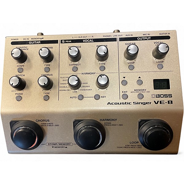 Used BOSS VE8 Acoustic Singer Effect Processor
