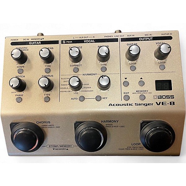 Used BOSS VE8 Acoustic Singer Effect Processor