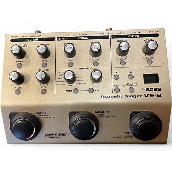 Used BOSS VE8 Acoustic Singer Effect Processor