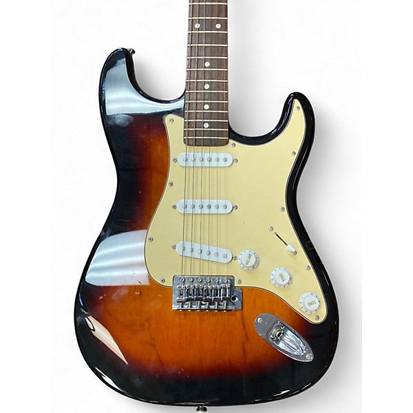 Used Ariana Stratocaster Knock-Off 2 Tone Sunburst Solid Body Electric Guitar