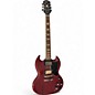 Used Epiphone SG Cherry Solid Body Electric Guitar thumbnail
