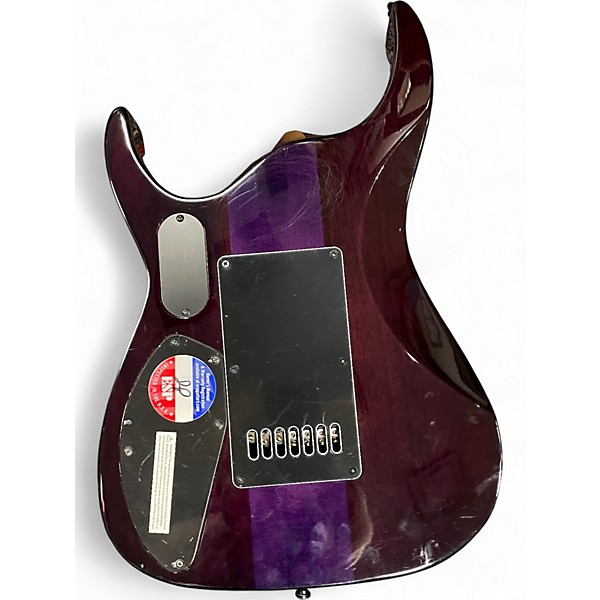 Used ESP LTD SH7-ET Trans Purple Solid Body Electric Guitar