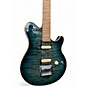 Used Ernie Ball Music Man Axis Floyd Rose Trans Teal Solid Body Electric Guitar