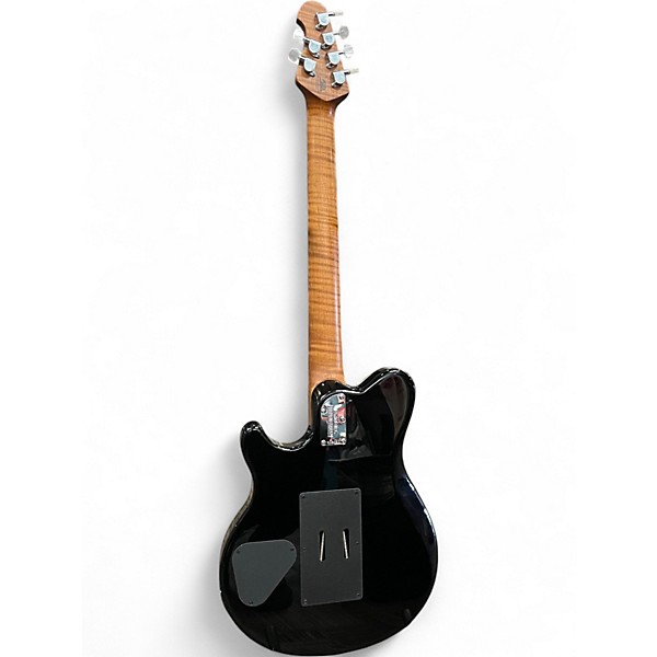 Used Ernie Ball Music Man Axis Floyd Rose Trans Teal Solid Body Electric Guitar