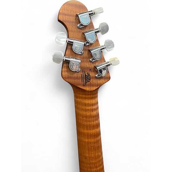 Used Ernie Ball Music Man Axis Floyd Rose Trans Teal Solid Body Electric Guitar