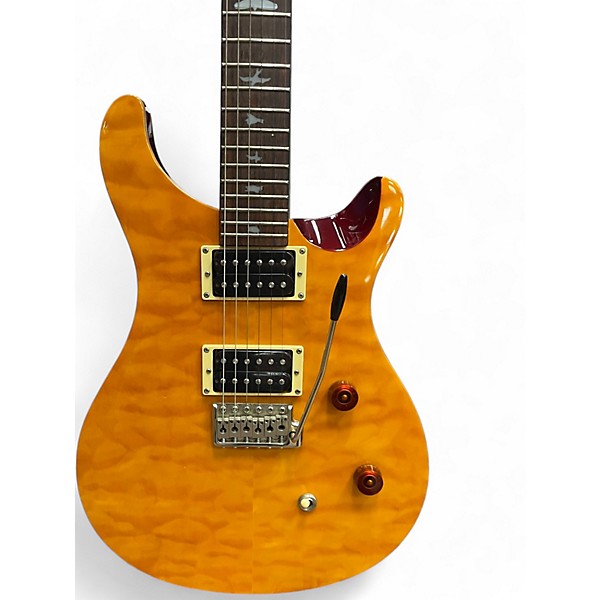 Used PRS SE Custom 24 LEMON QUILT  Solid Body Electric Guitar