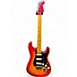 Used 2024 Fender American Ultra Luxe Stratocaster Plasma Red Burst Solid Body Electric Guitar thumbnail