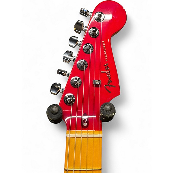 Used 2024 Fender American Ultra Luxe Stratocaster Plasma Red Burst Solid Body Electric Guitar