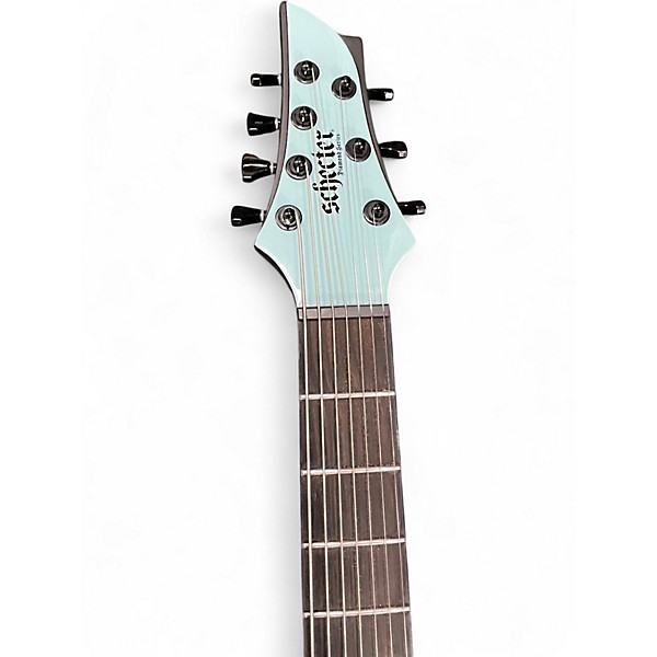 Used Schecter Guitar Research tayo 7 blue Solid Body Electric Guitar