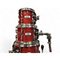 Used Pearl 6 Piece Masters Maple Complete Red Sparkle Drum Kit