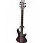 Used Schecter Guitar Research Stiletto Studio 5 String Limited Edition Transparent Purple Burst Electric Bass Guitar thumbnail