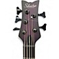 Used Schecter Guitar Research Stiletto Studio 5 String Limited Edition Transparent Purple Burst Electric Bass Guitar