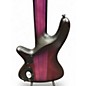 Used Schecter Guitar Research Stiletto Studio 5 String Limited Edition Transparent Purple Burst Electric Bass Guitar