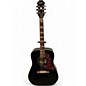 Used Epiphone HUMMINGBIRD PRO BLACK Acoustic Electric Guitar thumbnail