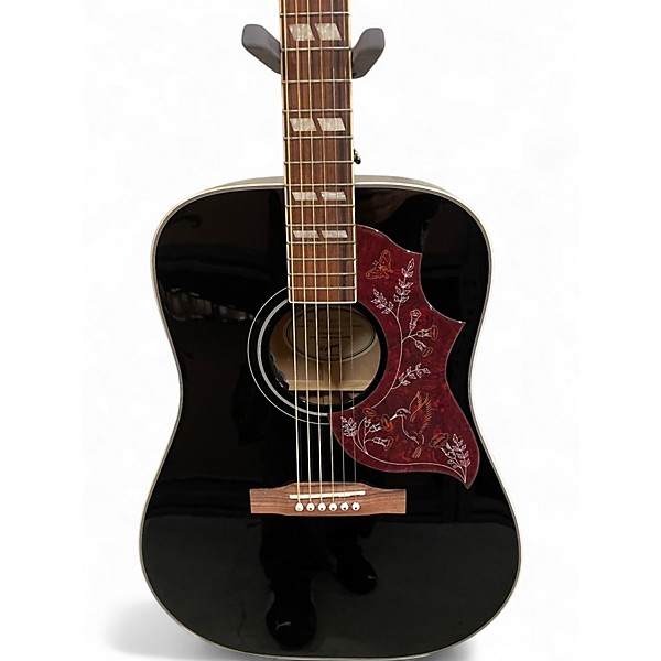Used Epiphone HUMMINGBIRD PRO BLACK Acoustic Electric Guitar