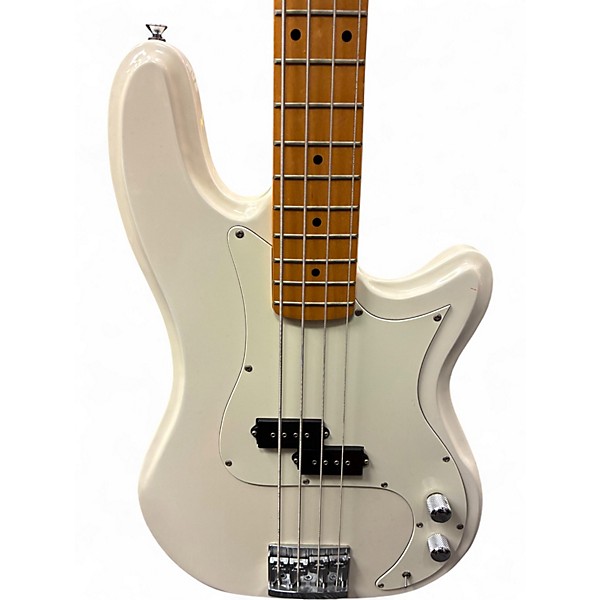 Used Ovation Ultra Bass white Electric Bass Guitar