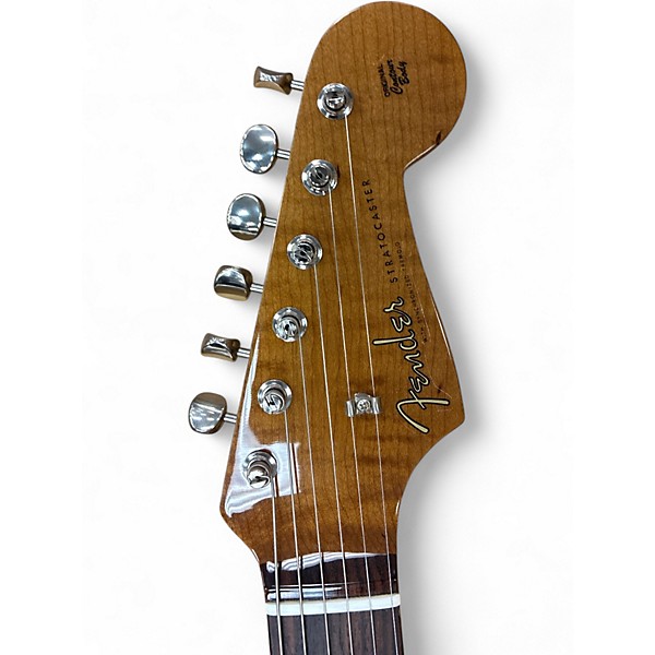 Used Fender CUSTOM SHOP STRATOCASTER Orange Solid Body Electric Guitar