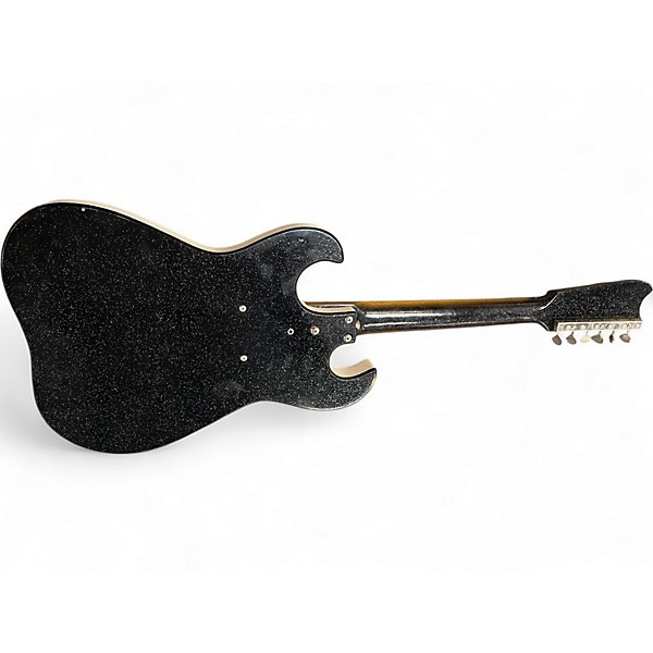 Vintage 1963 Silvertone 1448 Guitar and Amplifier Black and White Solid Body Electric Guitar