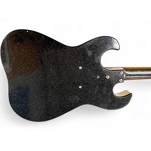 Vintage 1963 Silvertone 1448 Guitar and Amplifier Black and White Solid Body Electric Guitar