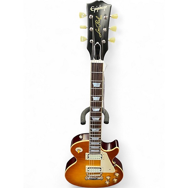 Used Epiphone 1960's Les Paul Standard inspired by Gibson Iced Tea Solid Body Electric Guitar
