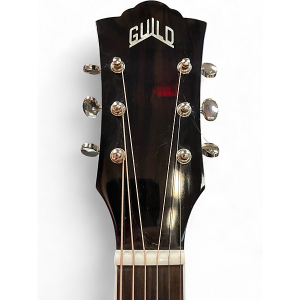 Used Guild OM260CE Trans Black Acoustic Electric Guitar