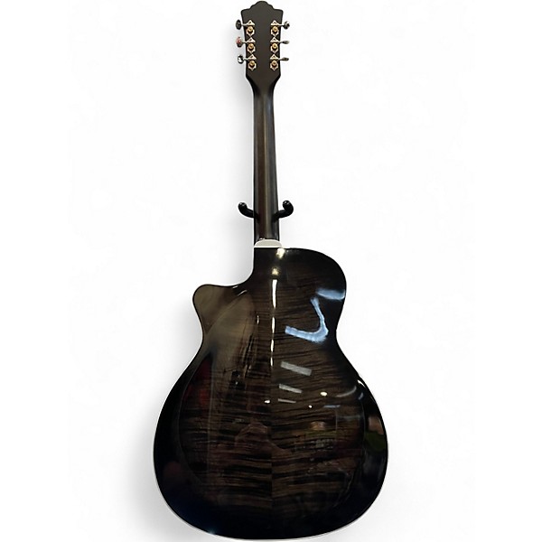 Used Guild OM260CE Trans Black Acoustic Electric Guitar