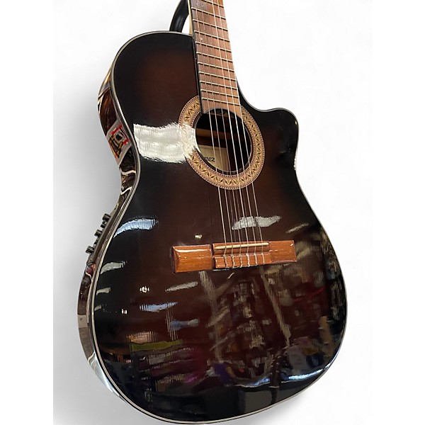 Used Ibanez GA35 Black Classical Acoustic Electric Guitar