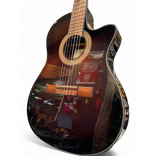 Used Ibanez GA35 Black Classical Acoustic Electric Guitar
