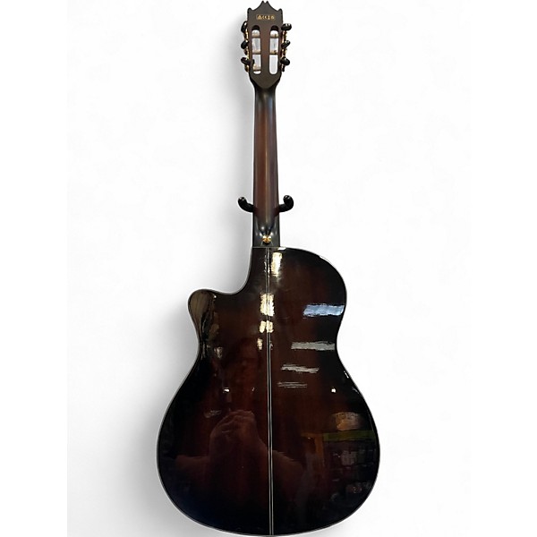 Used Ibanez GA35 Black Classical Acoustic Electric Guitar