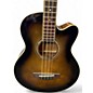 Used Ibanez AEB10E Trans Charcoal Acoustic Bass Guitar