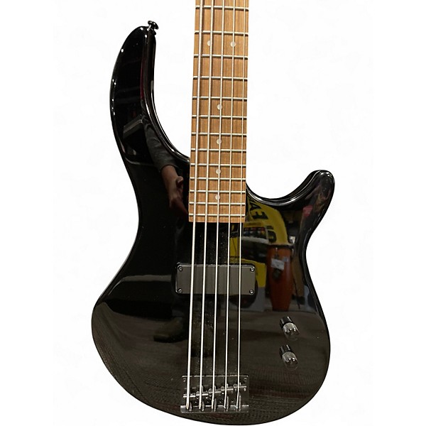 Used Dean Edge 5 String Black Electric Bass Guitar