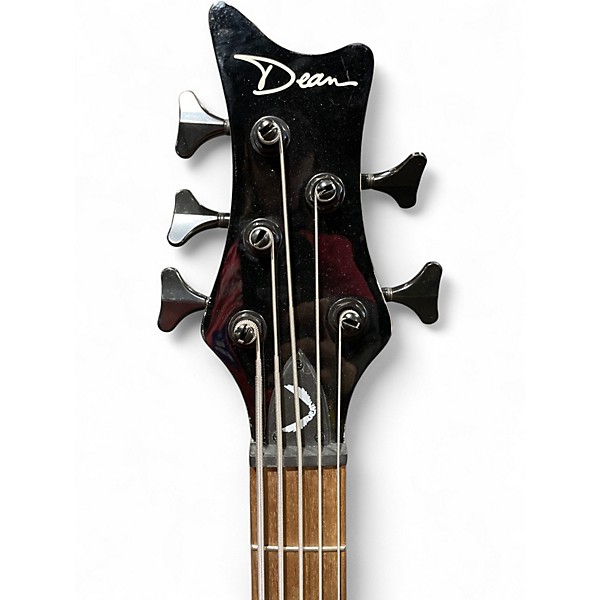 Used Dean Edge 5 String Black Electric Bass Guitar